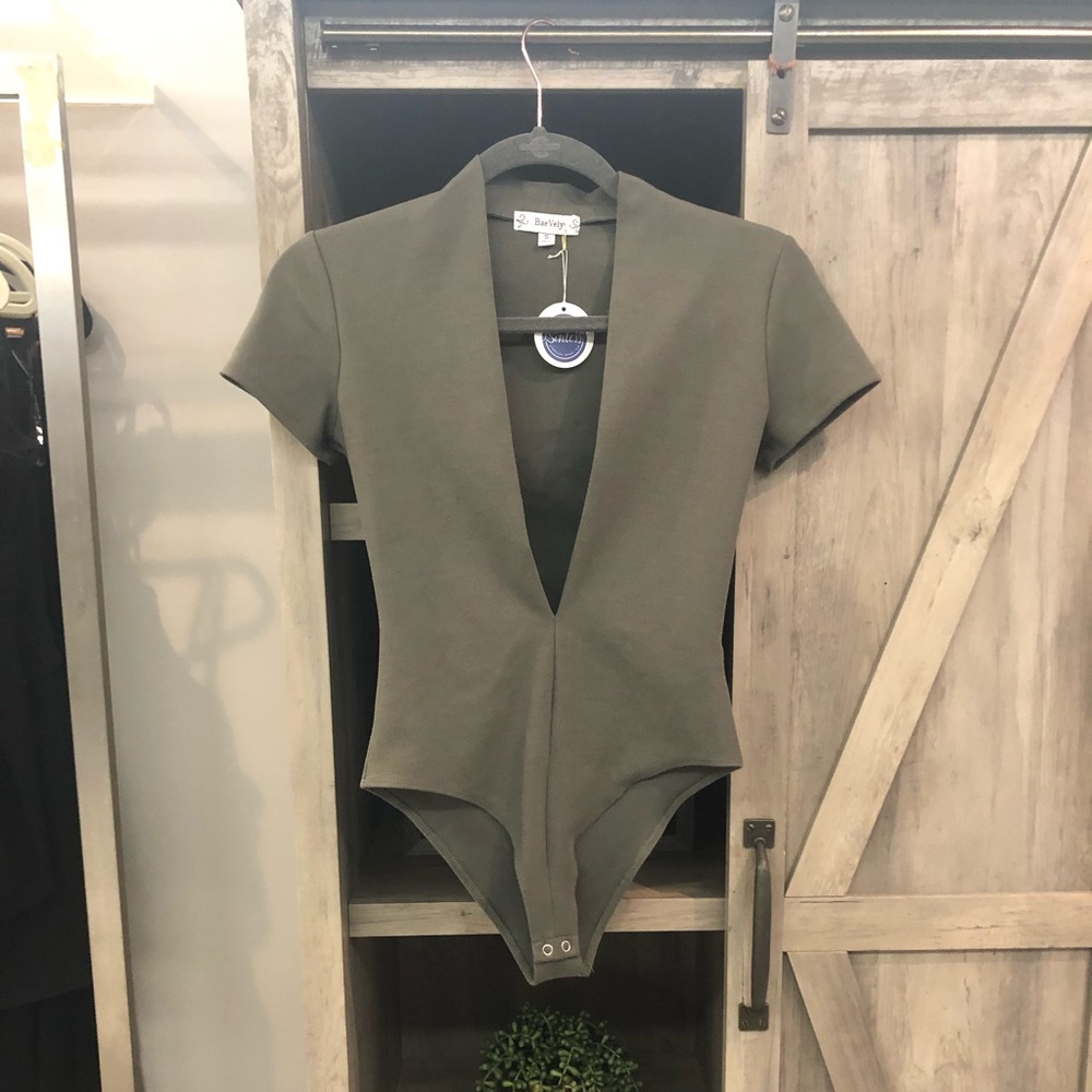 Olive Green Body Suit